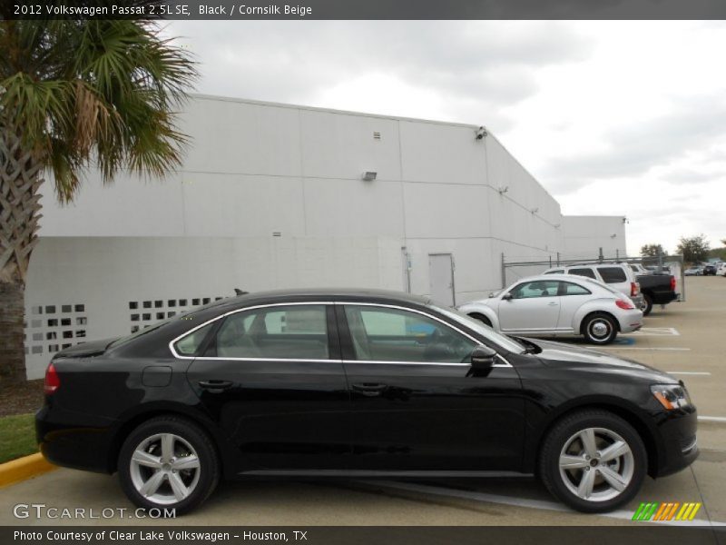 Black / Cornsilk Beige 2012 Volkswagen Passat 2.5L SE