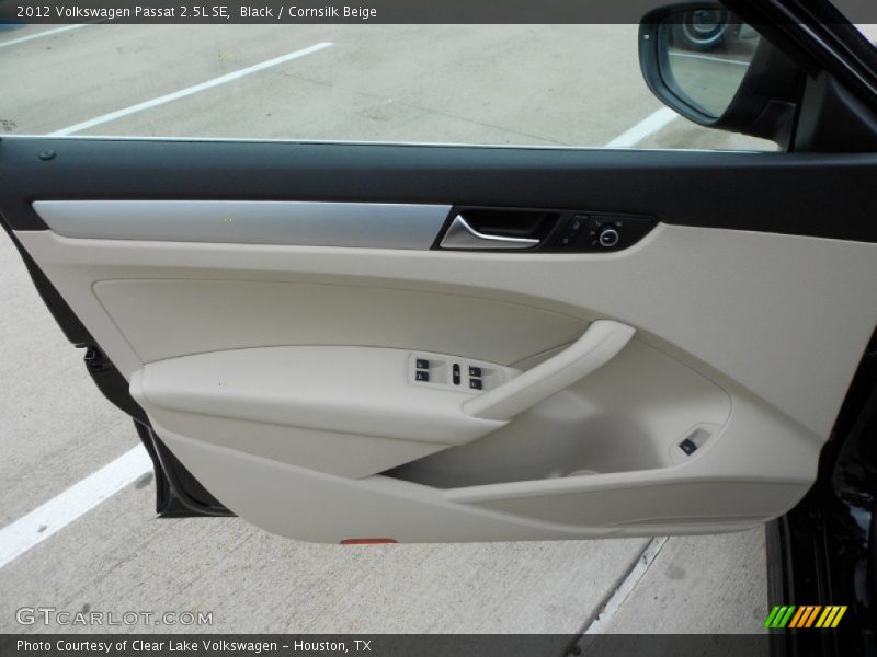 Black / Cornsilk Beige 2012 Volkswagen Passat 2.5L SE