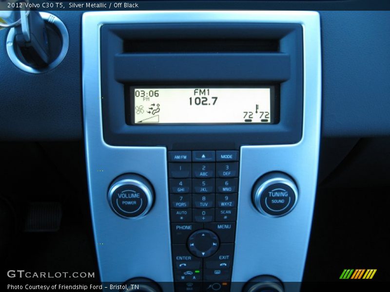 Silver Metallic / Off Black 2012 Volvo C30 T5