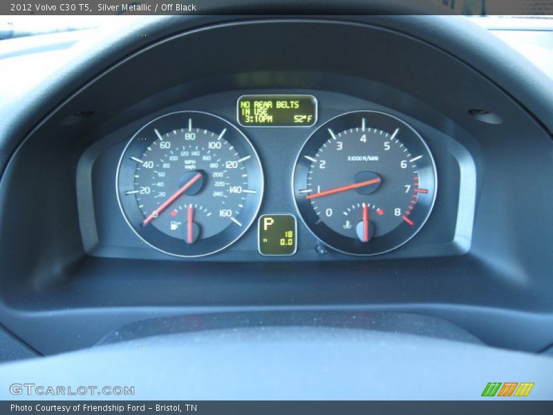 Silver Metallic / Off Black 2012 Volvo C30 T5
