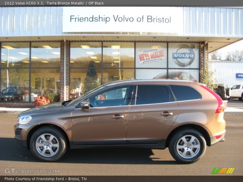 Terra Bronze Metallic / Off Black 2012 Volvo XC60 3.2