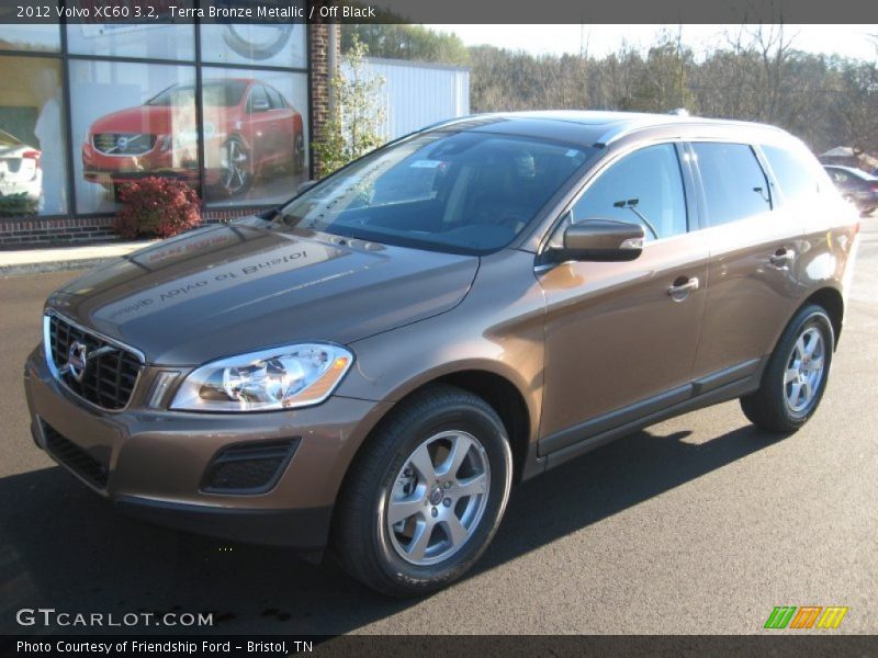 Terra Bronze Metallic / Off Black 2012 Volvo XC60 3.2