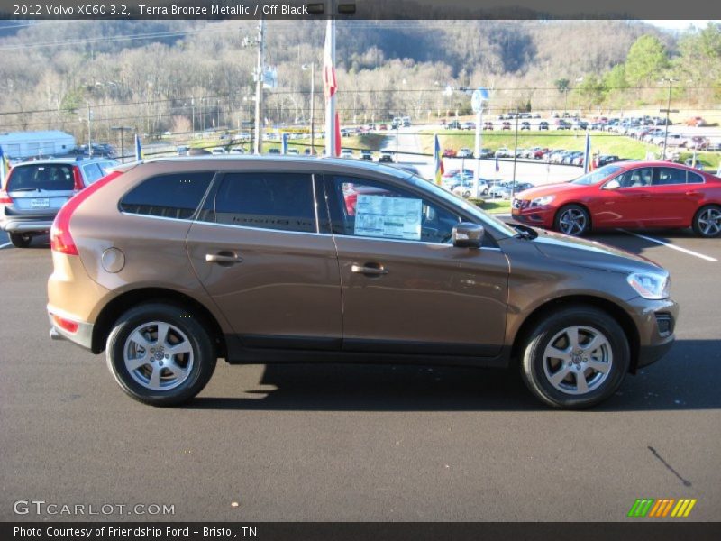 Terra Bronze Metallic / Off Black 2012 Volvo XC60 3.2