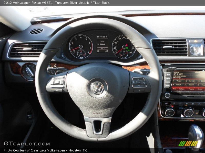 Tungsten Silver Metallic / Titan Black 2012 Volkswagen Passat V6 SEL