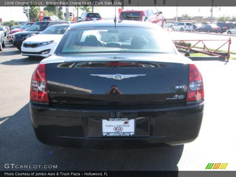 Brilliant Black Crystal Pearl / Dark Slate Gray 2008 Chrysler 300 LX