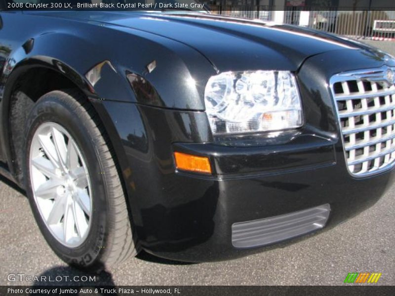 Brilliant Black Crystal Pearl / Dark Slate Gray 2008 Chrysler 300 LX