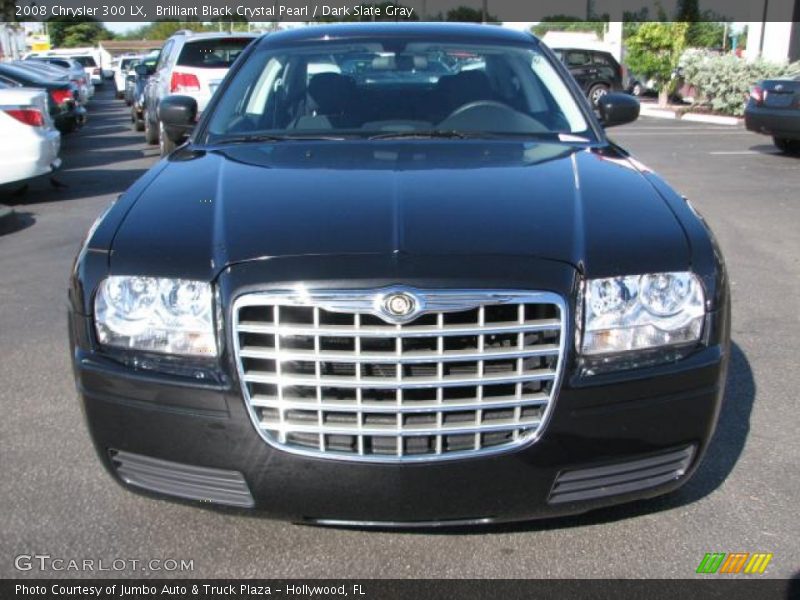 Brilliant Black Crystal Pearl / Dark Slate Gray 2008 Chrysler 300 LX