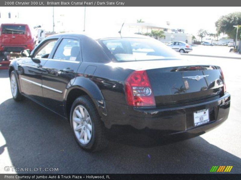 Brilliant Black Crystal Pearl / Dark Slate Gray 2008 Chrysler 300 LX