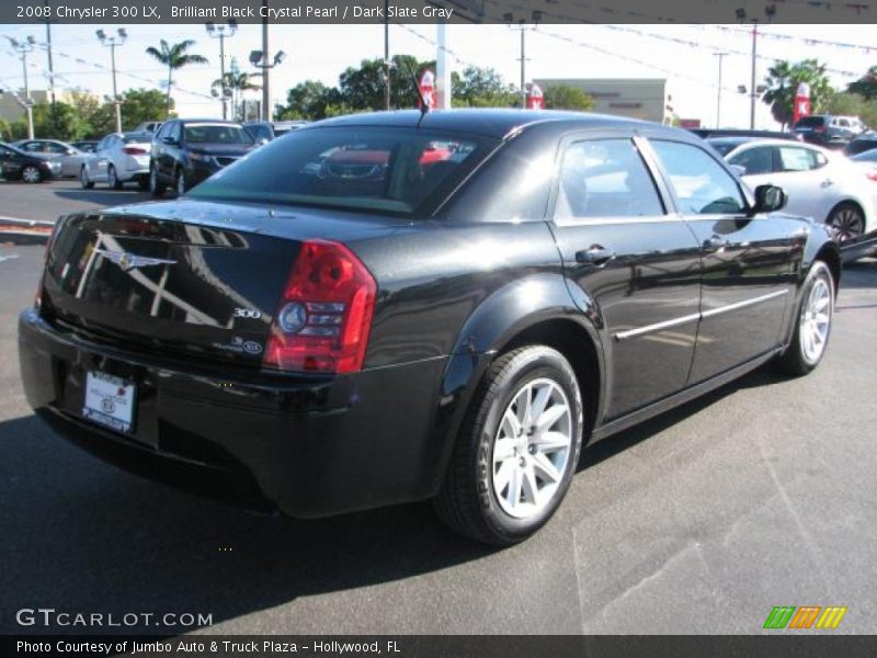 Brilliant Black Crystal Pearl / Dark Slate Gray 2008 Chrysler 300 LX