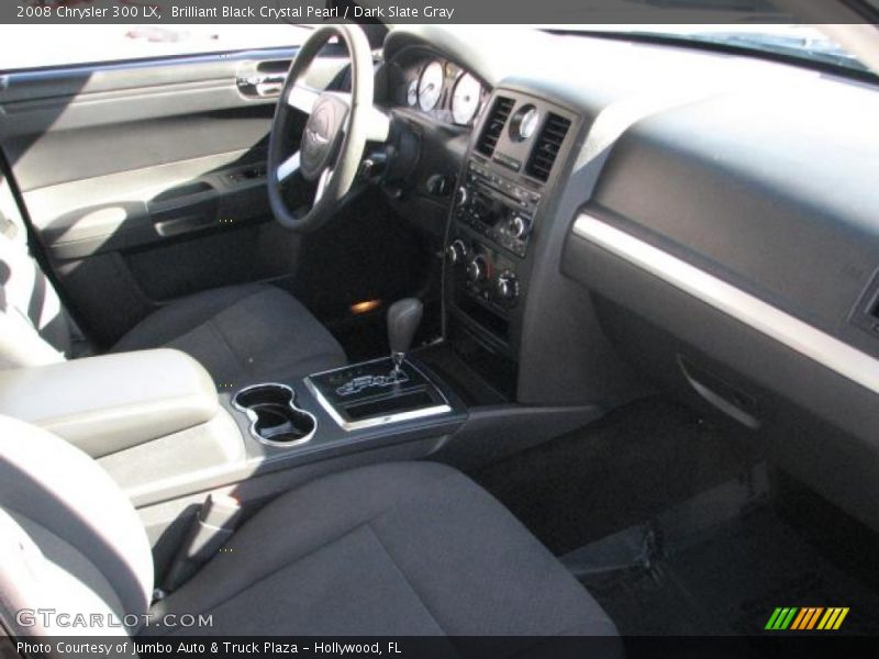 Brilliant Black Crystal Pearl / Dark Slate Gray 2008 Chrysler 300 LX