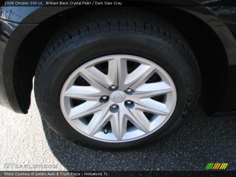 Brilliant Black Crystal Pearl / Dark Slate Gray 2008 Chrysler 300 LX