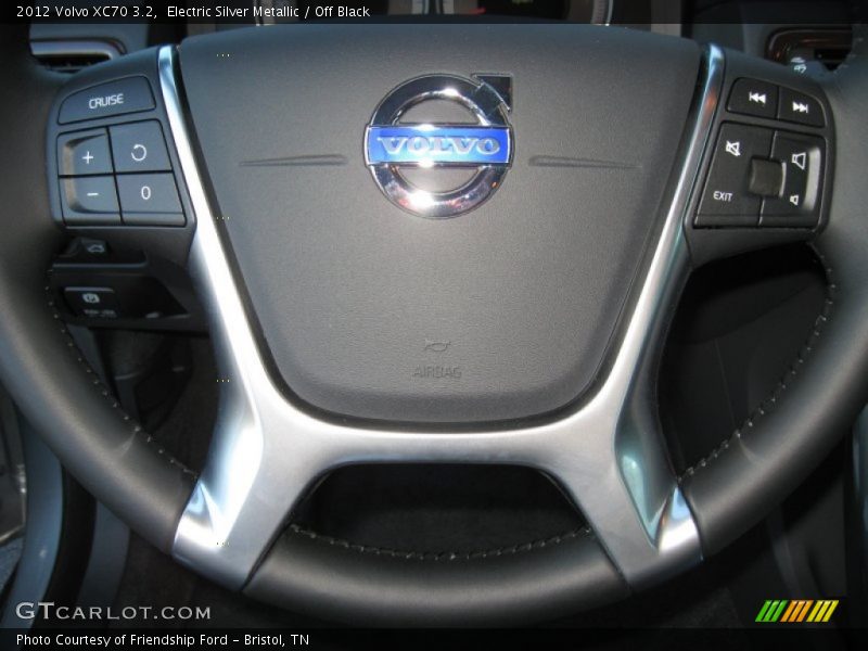 Electric Silver Metallic / Off Black 2012 Volvo XC70 3.2