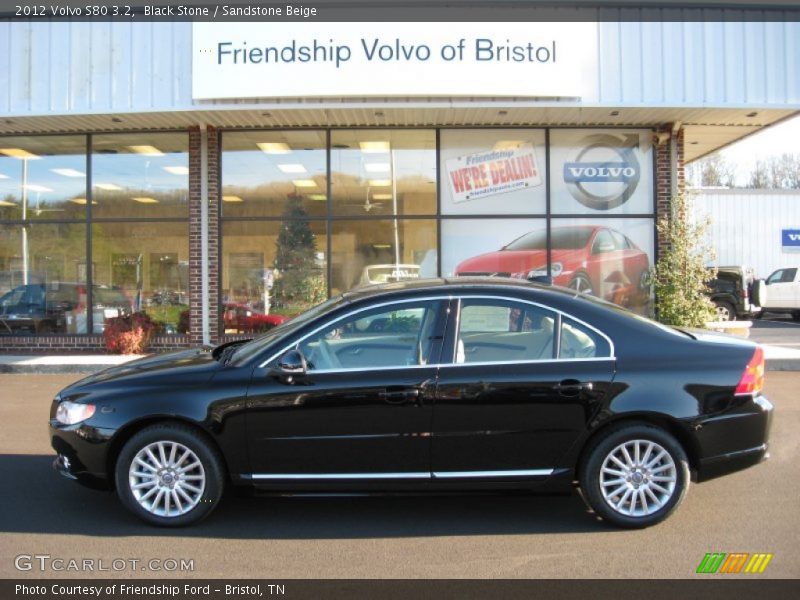 Black Stone / Sandstone Beige 2012 Volvo S80 3.2