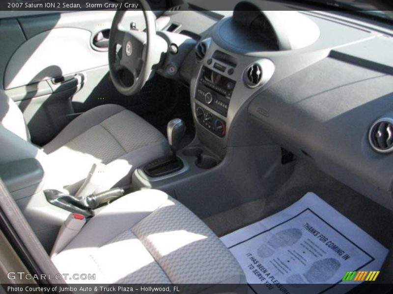 Storm Gray / Gray 2007 Saturn ION 2 Sedan