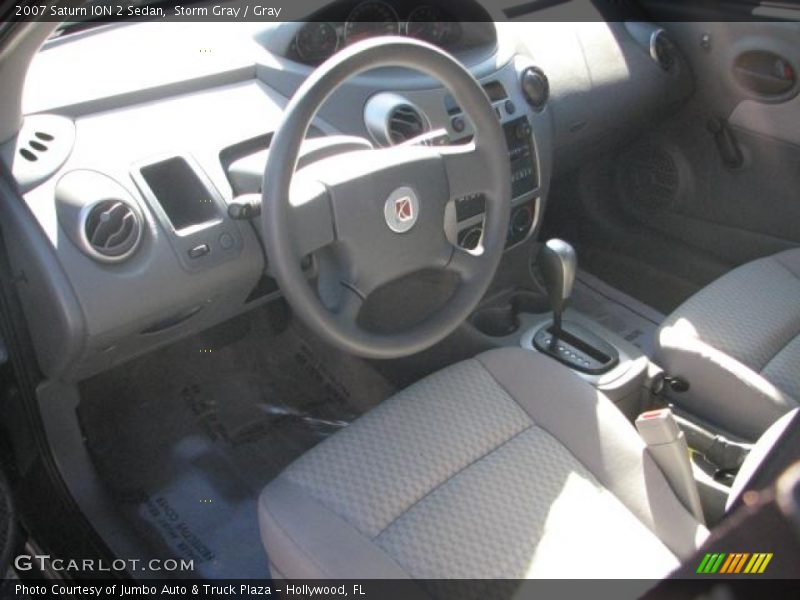 Storm Gray / Gray 2007 Saturn ION 2 Sedan