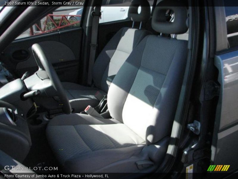 Storm Gray / Gray 2007 Saturn ION 2 Sedan