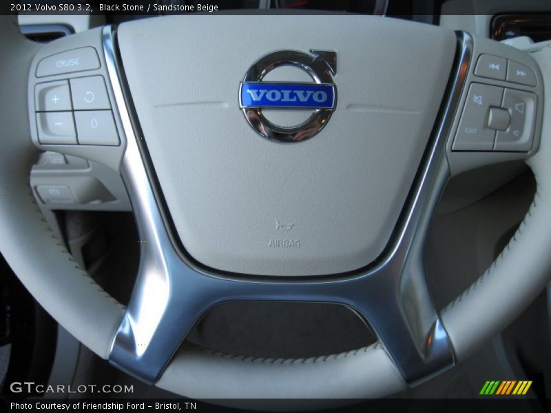 Black Stone / Sandstone Beige 2012 Volvo S80 3.2