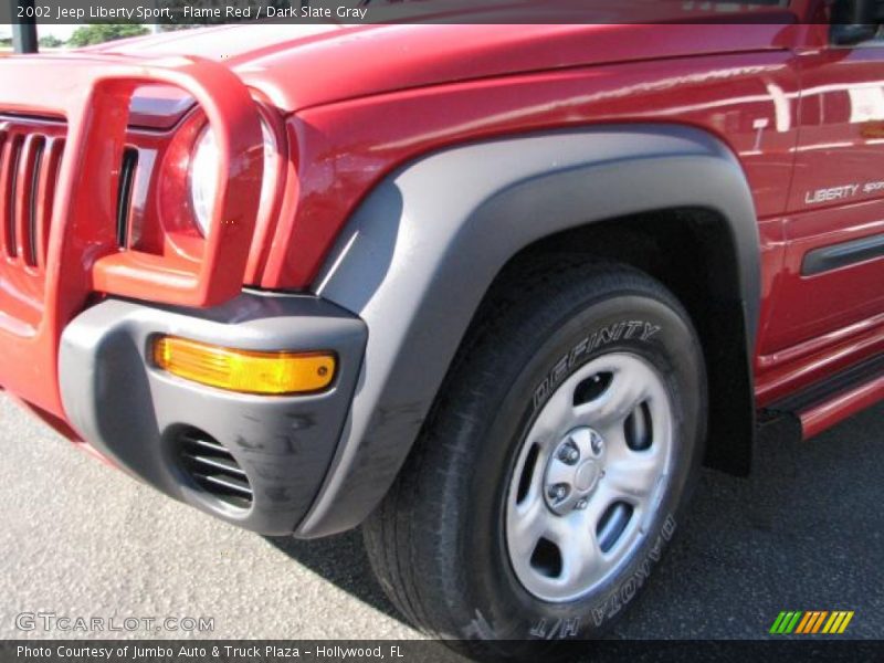 Flame Red / Dark Slate Gray 2002 Jeep Liberty Sport