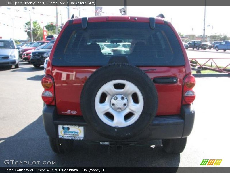 Flame Red / Dark Slate Gray 2002 Jeep Liberty Sport