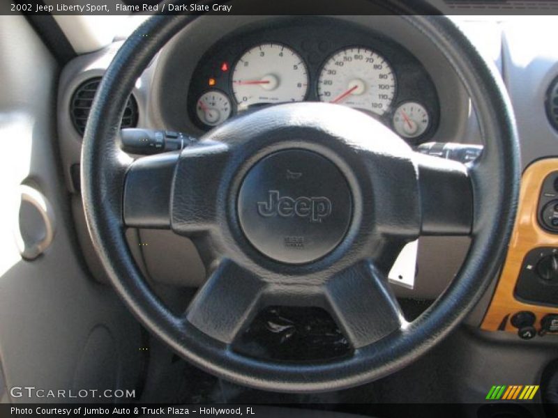 Flame Red / Dark Slate Gray 2002 Jeep Liberty Sport