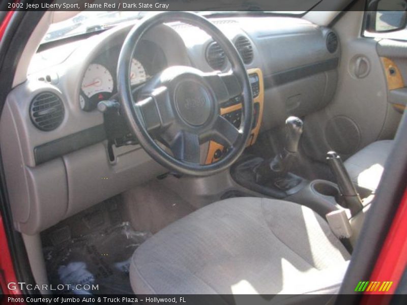 Flame Red / Dark Slate Gray 2002 Jeep Liberty Sport