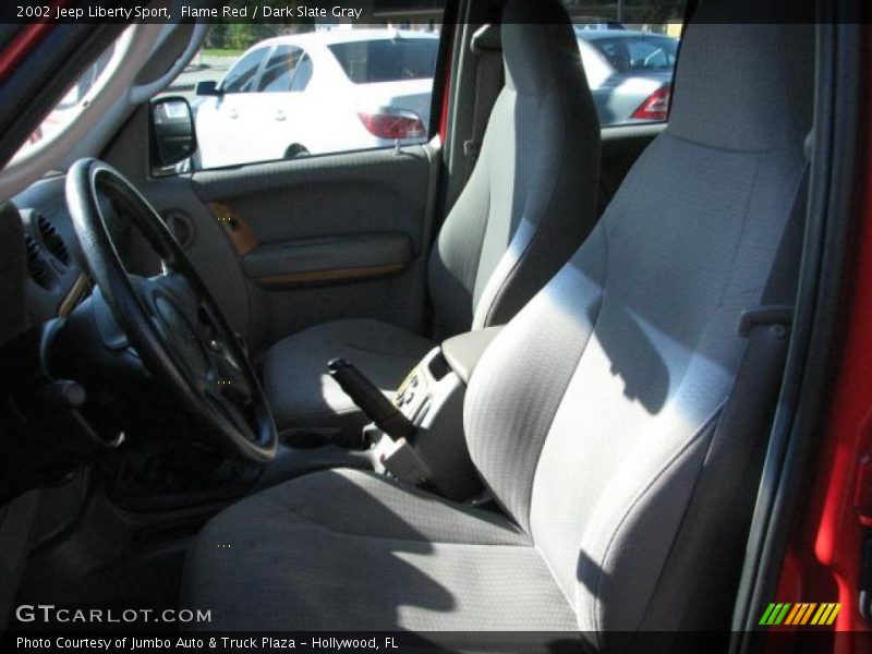 Flame Red / Dark Slate Gray 2002 Jeep Liberty Sport