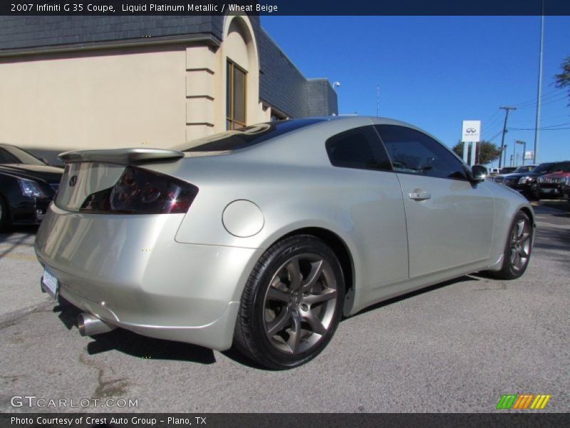 Liquid Platinum Metallic / Wheat Beige 2007 Infiniti G 35 Coupe