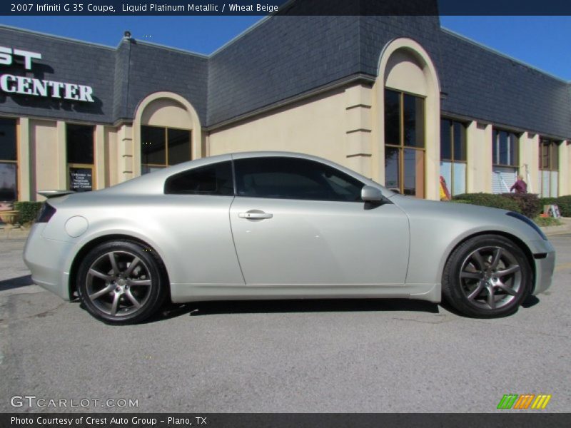 Liquid Platinum Metallic / Wheat Beige 2007 Infiniti G 35 Coupe