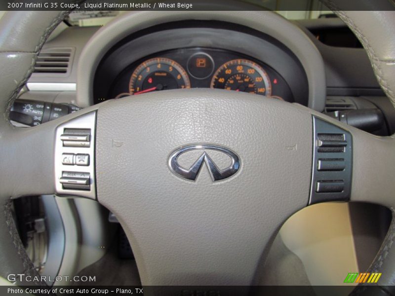 Liquid Platinum Metallic / Wheat Beige 2007 Infiniti G 35 Coupe