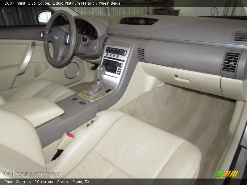 Liquid Platinum Metallic / Wheat Beige 2007 Infiniti G 35 Coupe