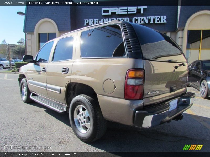 Sandalwood Metallic / Tan/Neutral 2003 Chevrolet Tahoe LS