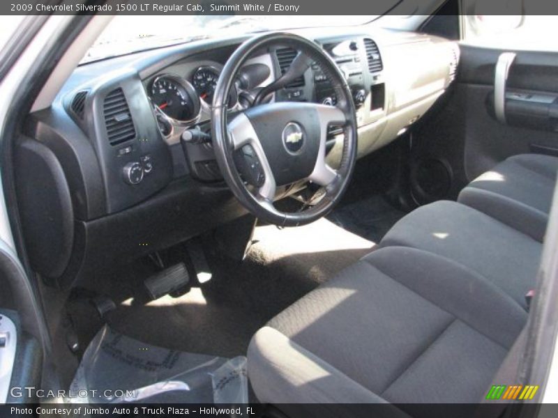 Summit White / Ebony 2009 Chevrolet Silverado 1500 LT Regular Cab