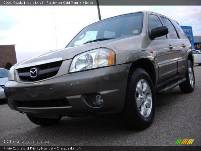 Parchment Gold Metallic / Beige 2001 Mazda Tribute LX V6