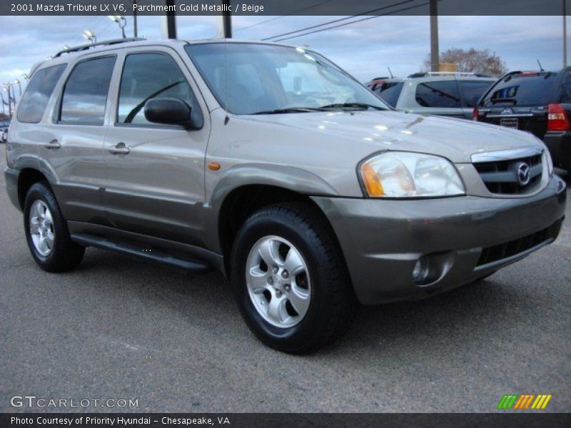 Parchment Gold Metallic / Beige 2001 Mazda Tribute LX V6