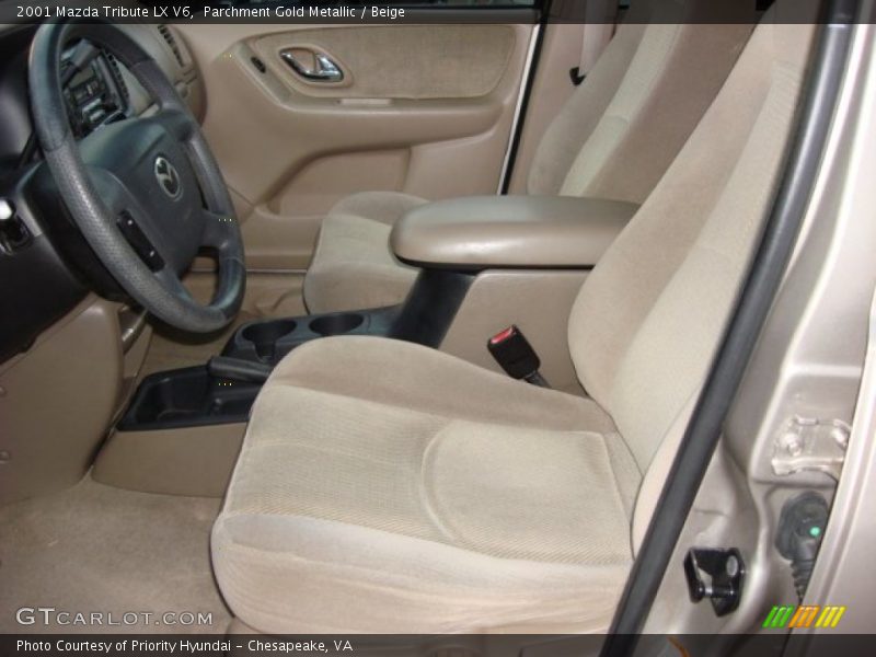 Parchment Gold Metallic / Beige 2001 Mazda Tribute LX V6