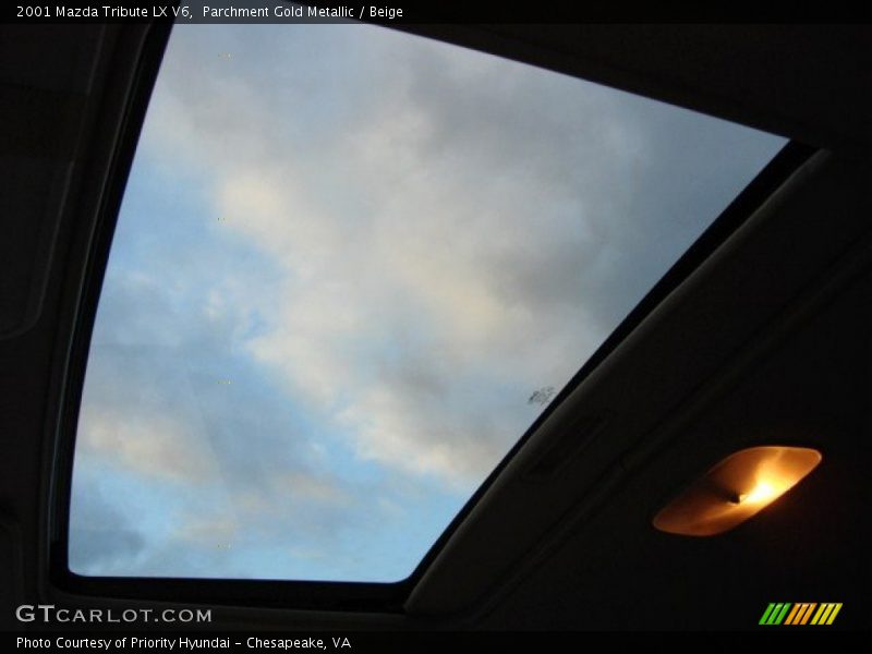Parchment Gold Metallic / Beige 2001 Mazda Tribute LX V6
