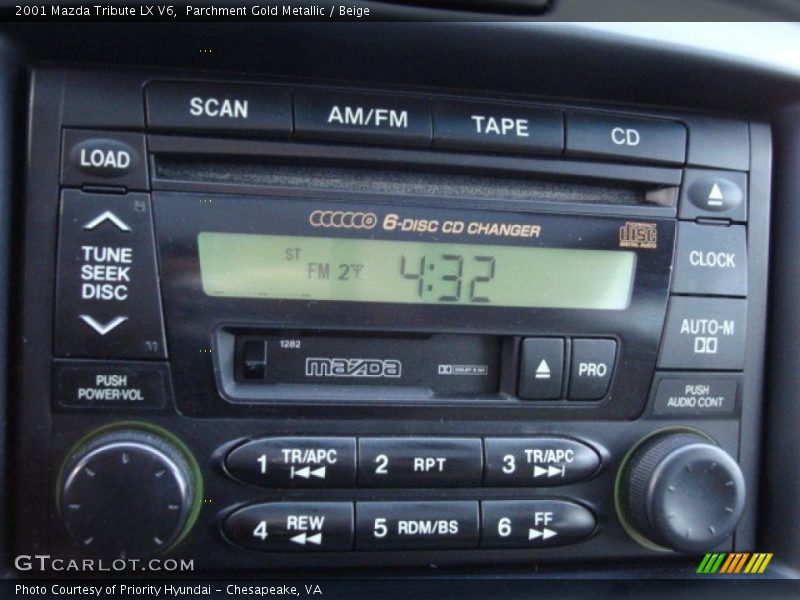 Parchment Gold Metallic / Beige 2001 Mazda Tribute LX V6