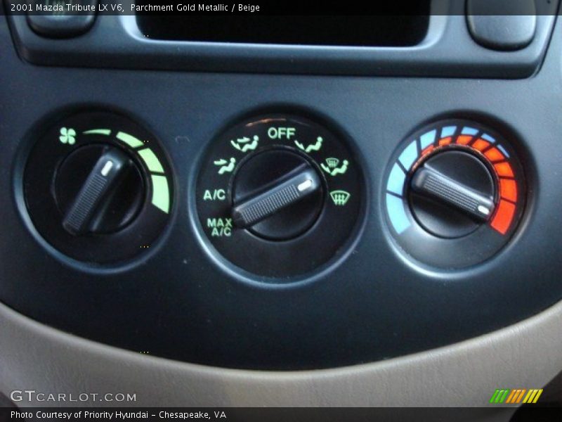Parchment Gold Metallic / Beige 2001 Mazda Tribute LX V6