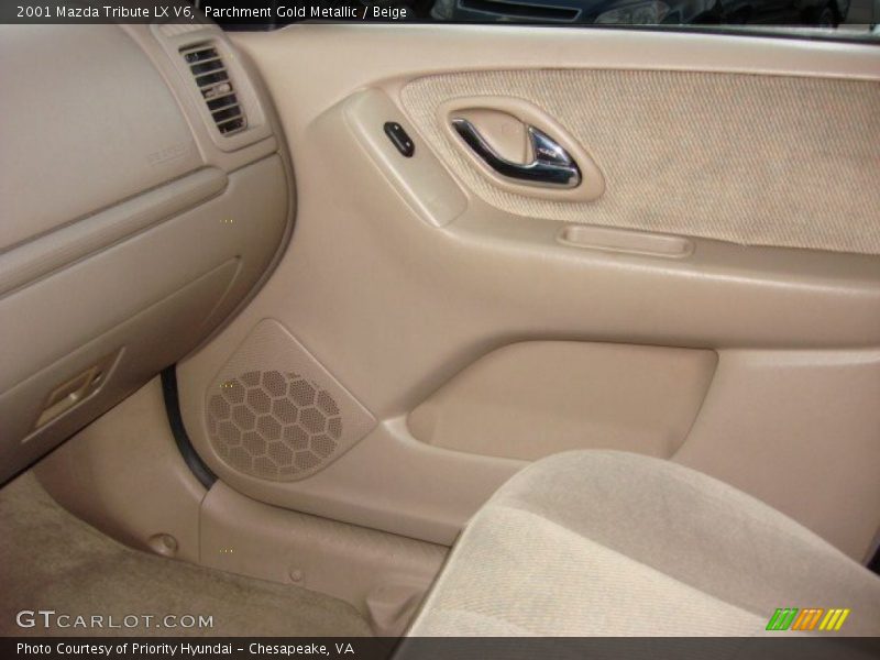 Parchment Gold Metallic / Beige 2001 Mazda Tribute LX V6