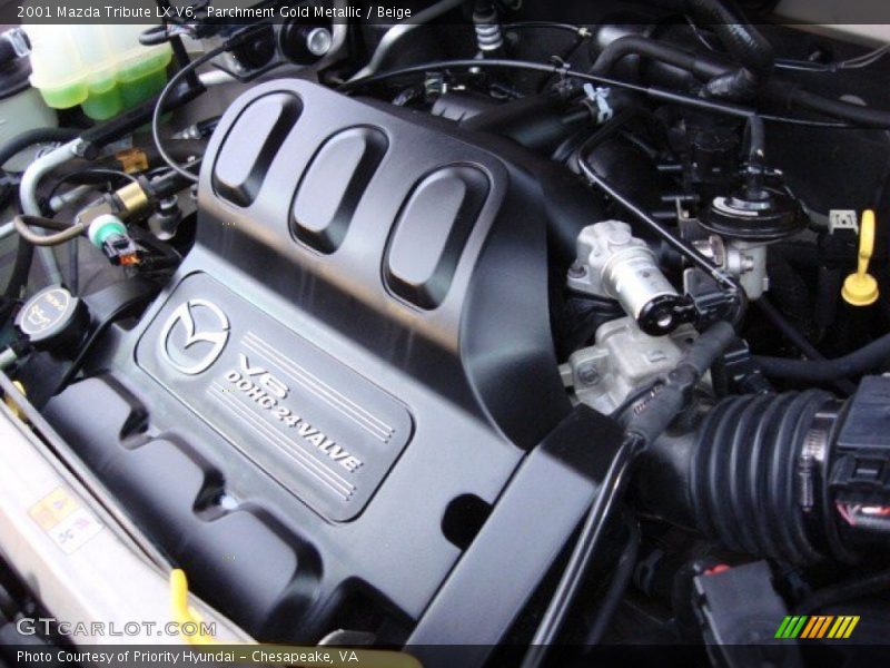 Parchment Gold Metallic / Beige 2001 Mazda Tribute LX V6