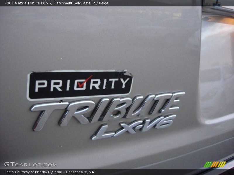 Parchment Gold Metallic / Beige 2001 Mazda Tribute LX V6