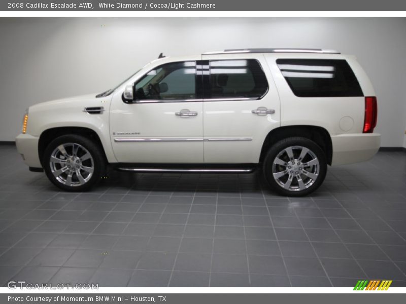 White Diamond / Cocoa/Light Cashmere 2008 Cadillac Escalade AWD