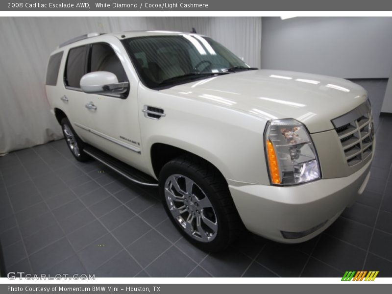 White Diamond / Cocoa/Light Cashmere 2008 Cadillac Escalade AWD