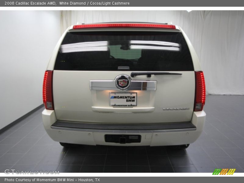 White Diamond / Cocoa/Light Cashmere 2008 Cadillac Escalade AWD