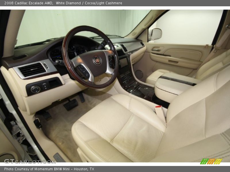 White Diamond / Cocoa/Light Cashmere 2008 Cadillac Escalade AWD