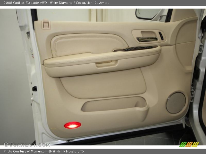 White Diamond / Cocoa/Light Cashmere 2008 Cadillac Escalade AWD