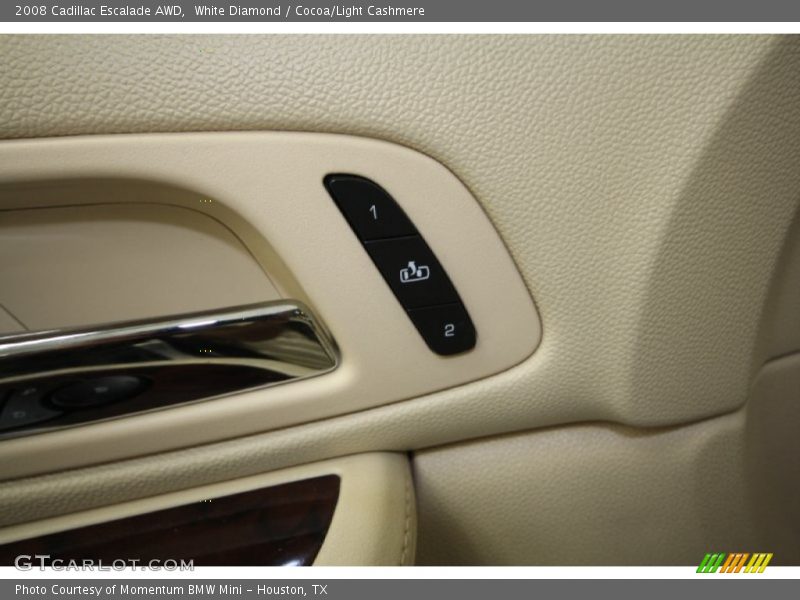 White Diamond / Cocoa/Light Cashmere 2008 Cadillac Escalade AWD