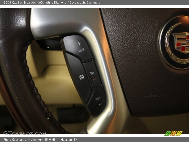 White Diamond / Cocoa/Light Cashmere 2008 Cadillac Escalade AWD