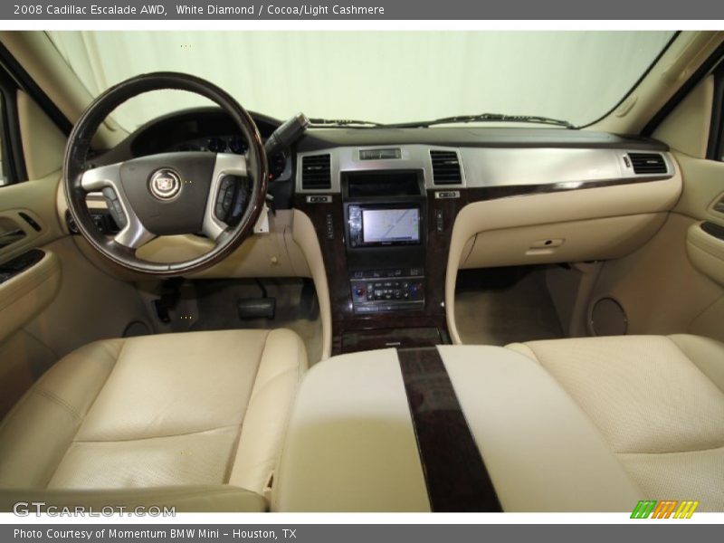 White Diamond / Cocoa/Light Cashmere 2008 Cadillac Escalade AWD