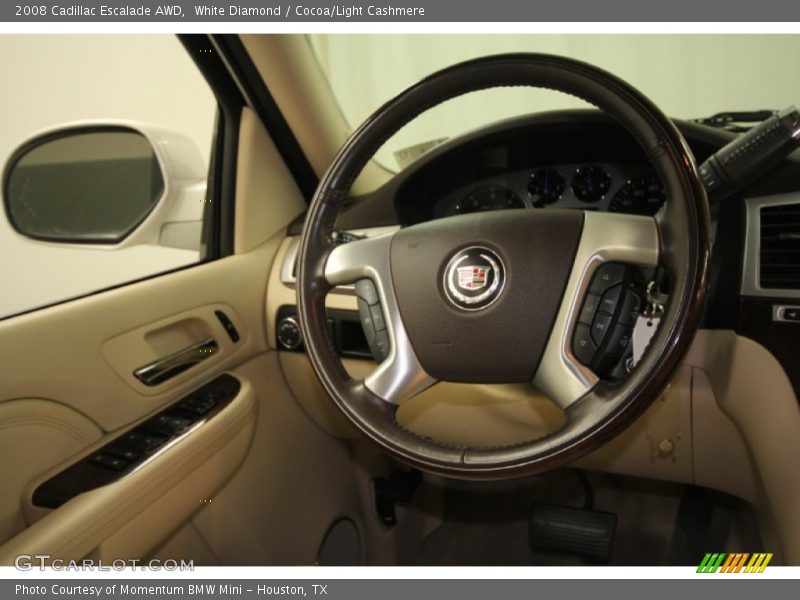 White Diamond / Cocoa/Light Cashmere 2008 Cadillac Escalade AWD